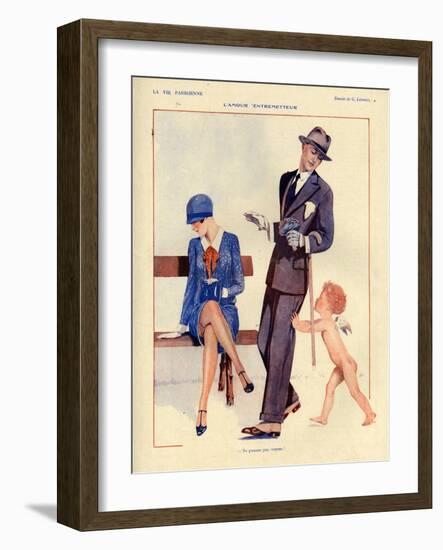 1920s France La Vie Parisienne Magazine Plate-null-Framed Giclee Print