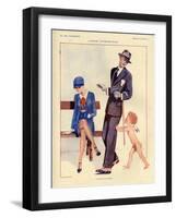 1920s France La Vie Parisienne Magazine Plate-null-Framed Giclee Print