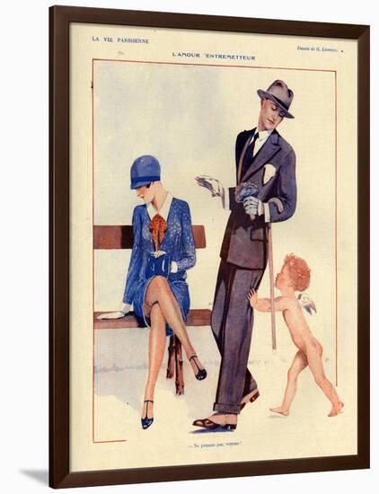 1920s France La Vie Parisienne Magazine Plate-null-Framed Giclee Print