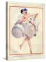 1920s France La Vie Parisienne Magazine Plate-null-Stretched Canvas