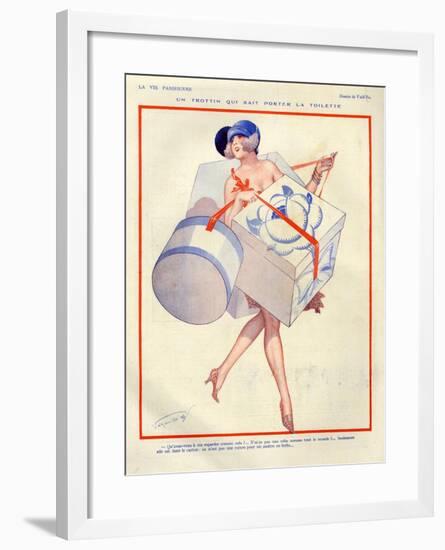 1920s France La Vie Parisienne Magazine Plate-null-Framed Giclee Print