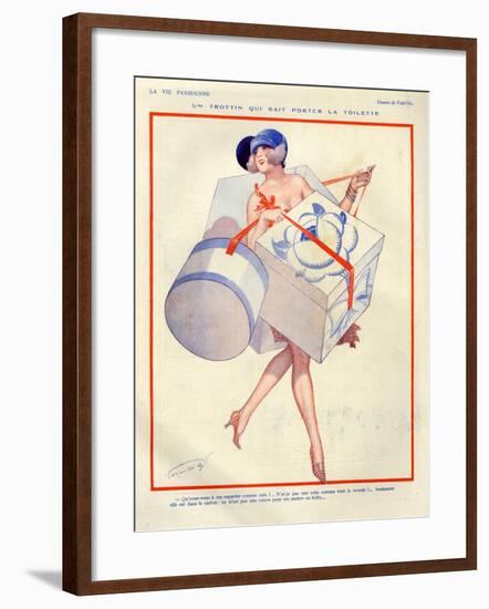 1920s France La Vie Parisienne Magazine Plate-null-Framed Giclee Print