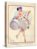 1920s France La Vie Parisienne Magazine Plate-null-Stretched Canvas