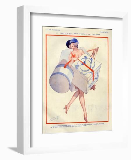 1920s France La Vie Parisienne Magazine Plate-null-Framed Giclee Print