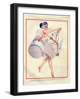 1920s France La Vie Parisienne Magazine Plate-null-Framed Giclee Print