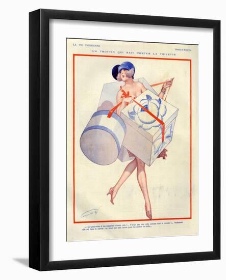 1920s France La Vie Parisienne Magazine Plate-null-Framed Giclee Print