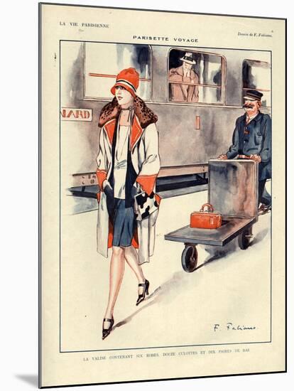 1920s France La Vie Parisienne Magazine Plate-null-Mounted Giclee Print