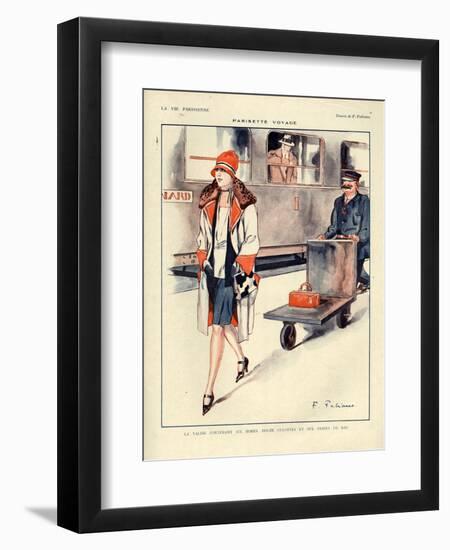 1920s France La Vie Parisienne Magazine Plate-null-Framed Premium Giclee Print