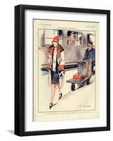 1920s France La Vie Parisienne Magazine Plate-null-Framed Giclee Print