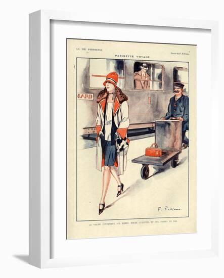 1920s France La Vie Parisienne Magazine Plate-null-Framed Giclee Print