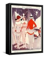 1920s France La Vie Parisienne Magazine Plate-null-Framed Stretched Canvas