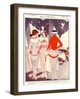 1920s France La Vie Parisienne Magazine Plate-null-Framed Giclee Print