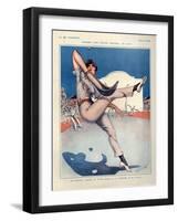 1920s France La Vie Parisienne Magazine Plate-null-Framed Giclee Print