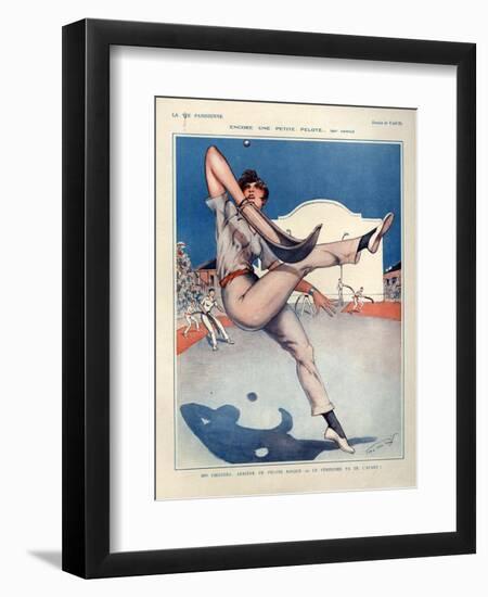 1920s France La Vie Parisienne Magazine Plate-null-Framed Premium Giclee Print