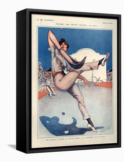 1920s France La Vie Parisienne Magazine Plate-null-Framed Stretched Canvas