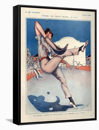 1920s France La Vie Parisienne Magazine Plate-null-Framed Stretched Canvas