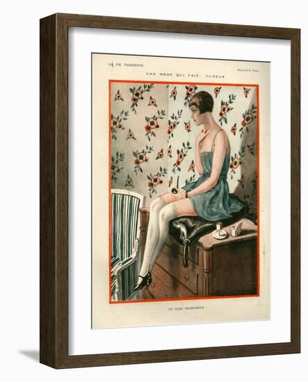 1920s France La Vie Parisienne Magazine Plate-null-Framed Giclee Print