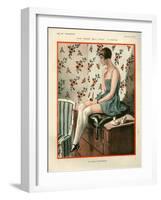 1920s France La Vie Parisienne Magazine Plate-null-Framed Giclee Print