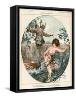 1920s France La Vie Parisienne Magazine Plate-null-Framed Stretched Canvas