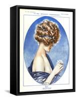 1920s France La Vie Parisienne Magazine Plate-null-Framed Stretched Canvas