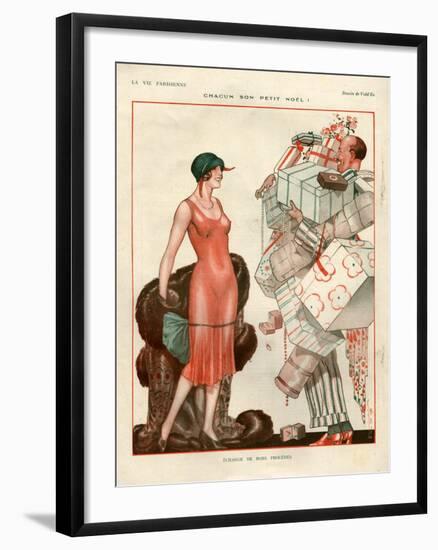 1920s France La Vie Parisienne Magazine Plate-null-Framed Giclee Print