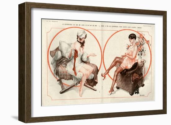 1920s France La Vie Parisienne Magazine Plate-null-Framed Giclee Print