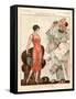 1920s France La Vie Parisienne Magazine Plate-null-Framed Stretched Canvas