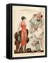 1920s France La Vie Parisienne Magazine Plate-null-Framed Stretched Canvas