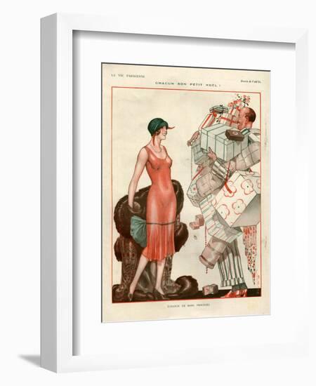 1920s France La Vie Parisienne Magazine Plate-null-Framed Giclee Print