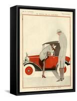 1920s France La Vie Parisienne Magazine Plate-null-Framed Stretched Canvas