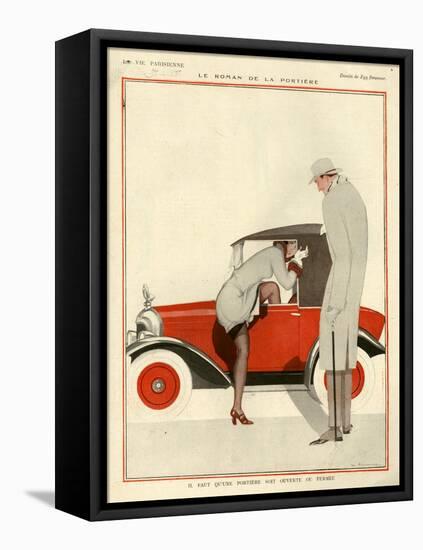 1920s France La Vie Parisienne Magazine Plate-null-Framed Stretched Canvas