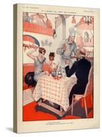 1920s France La Vie Parisienne Magazine Plate-null-Stretched Canvas