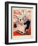 1920s France La Vie Parisienne Magazine Plate-null-Framed Premium Giclee Print