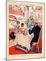 1920s France La Vie Parisienne Magazine Plate-null-Mounted Giclee Print