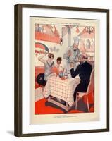 1920s France La Vie Parisienne Magazine Plate-null-Framed Giclee Print