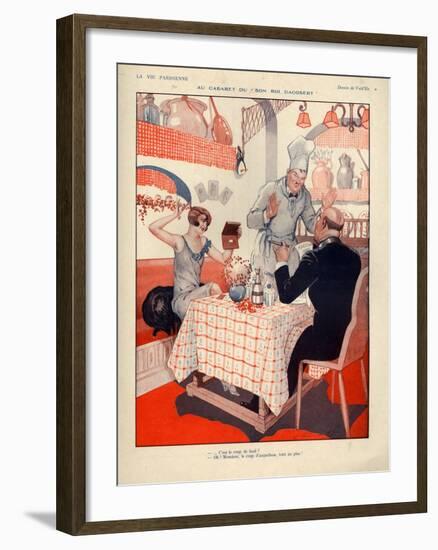 1920s France La Vie Parisienne Magazine Plate-null-Framed Giclee Print