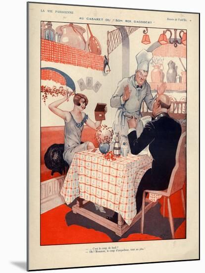 1920s France La Vie Parisienne Magazine Plate-null-Mounted Giclee Print