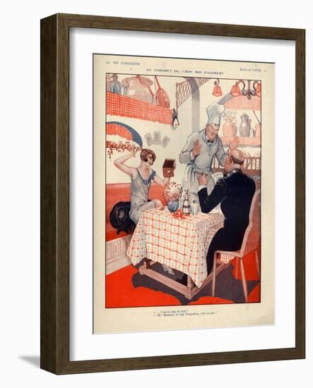 1920s France La Vie Parisienne Magazine Plate-null-Framed Giclee Print