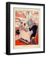 1920s France La Vie Parisienne Magazine Plate-null-Framed Giclee Print