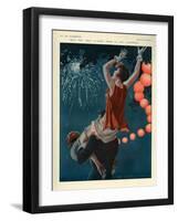 1920s France La Vie Parisienne Magazine Plate-null-Framed Giclee Print