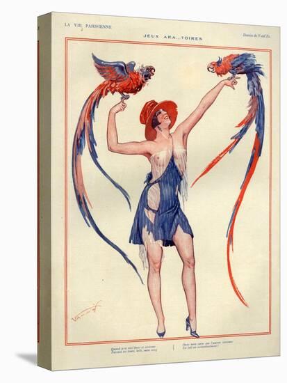 1920s France La Vie Parisienne Magazine Plate-null-Stretched Canvas