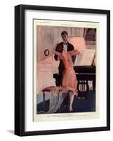 1920s France La Vie Parisienne Magazine Plate-null-Framed Giclee Print