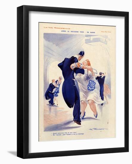 1920s France La Vie Parisienne Magazine Plate-null-Framed Giclee Print