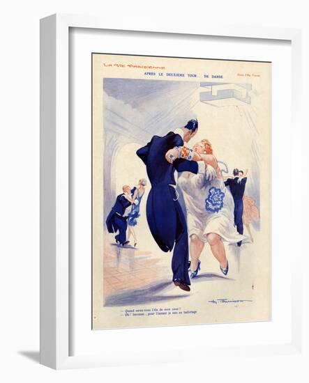 1920s France La Vie Parisienne Magazine Plate-null-Framed Giclee Print