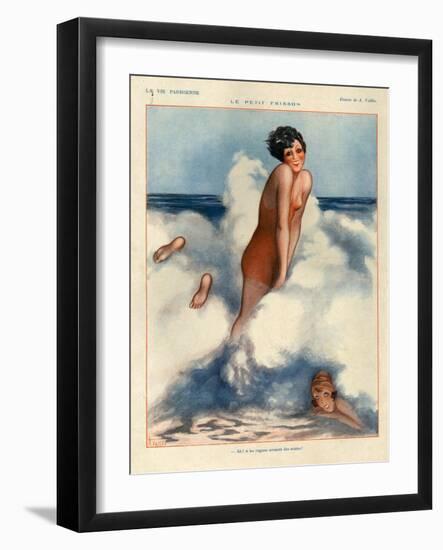 1920s France La Vie Parisienne Magazine Plate-null-Framed Giclee Print