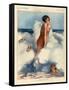 1920s France La Vie Parisienne Magazine Plate-null-Framed Stretched Canvas