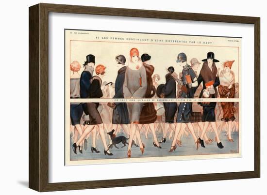 1920s France La Vie Parisienne Magazine Plate-null-Framed Giclee Print