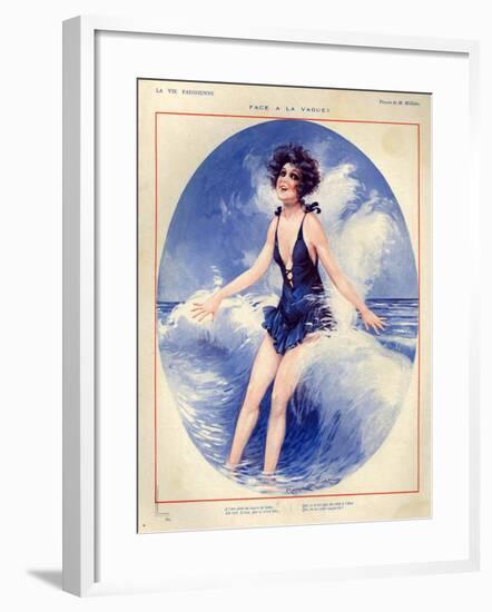 1920s France La Vie Parisienne Magazine Plate-null-Framed Giclee Print