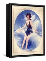 1920s France La Vie Parisienne Magazine Plate-null-Framed Stretched Canvas