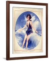 1920s France La Vie Parisienne Magazine Plate-null-Framed Giclee Print